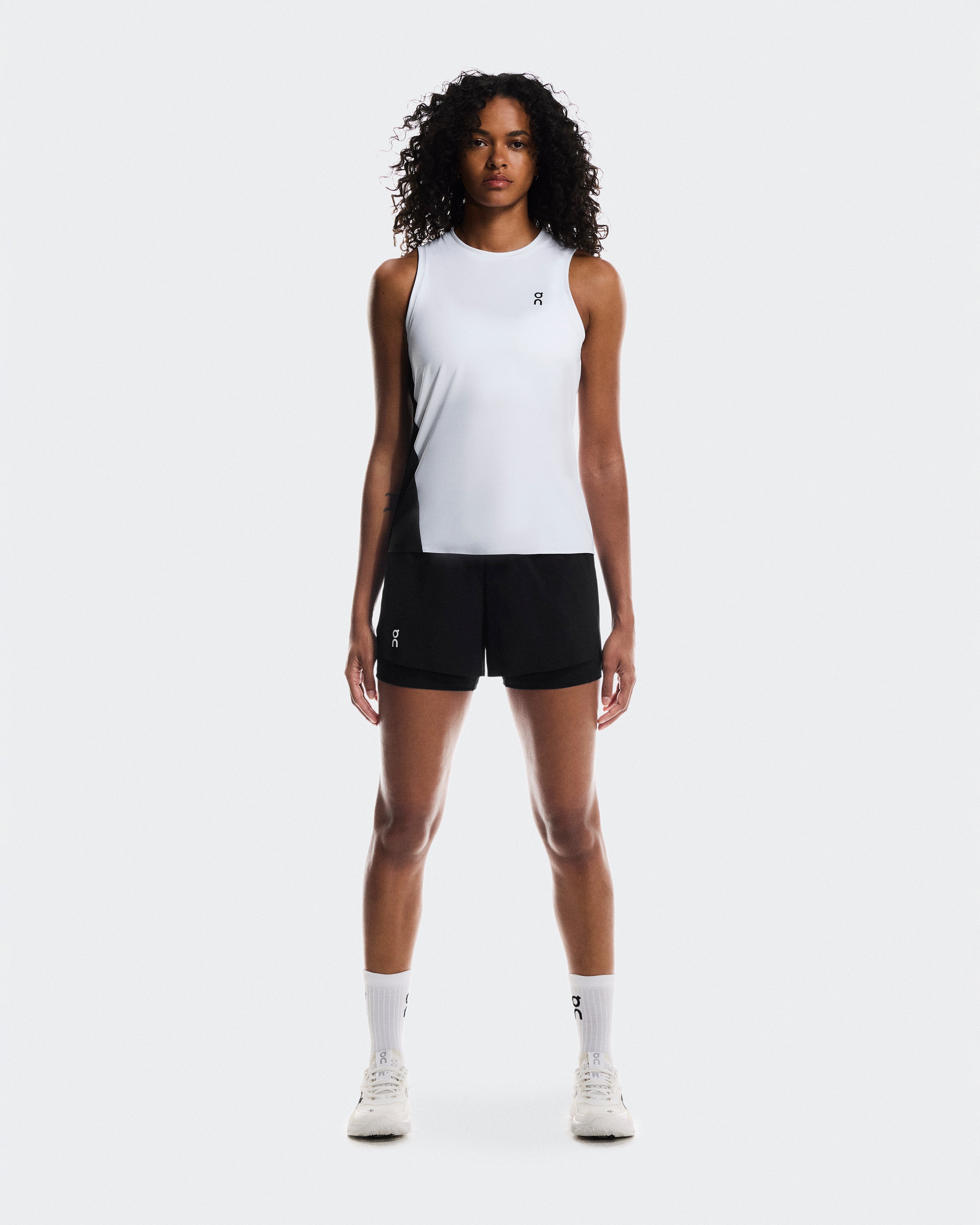 Court Tank W White | Black