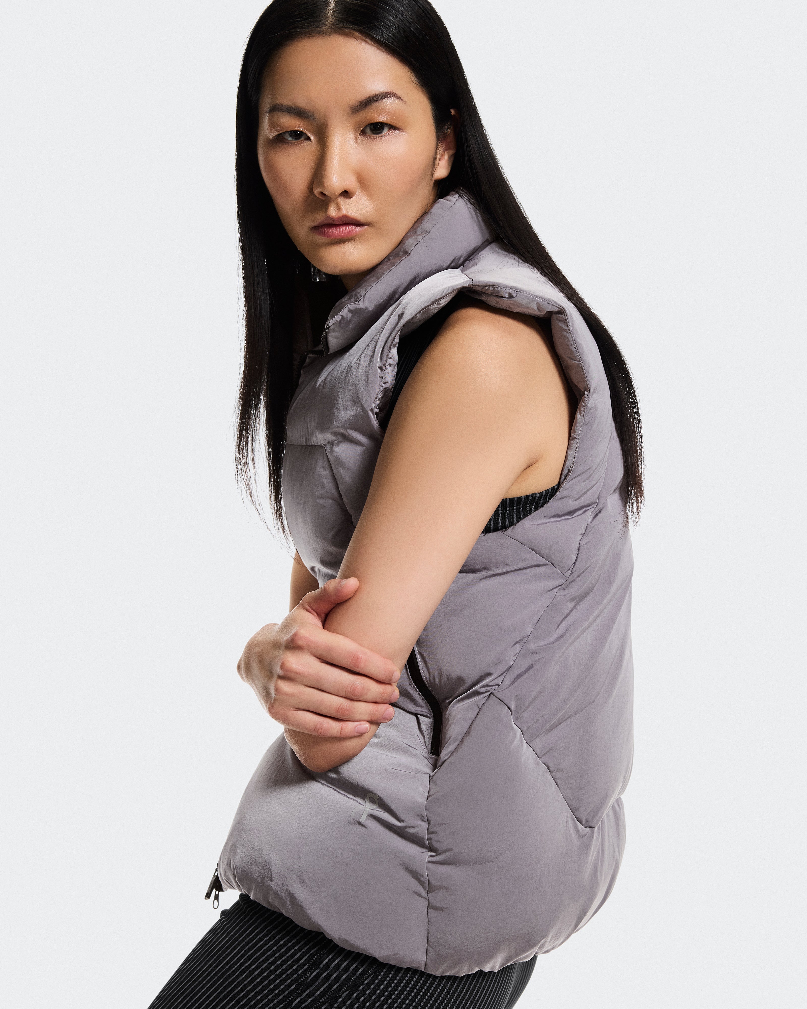 All-Day Puffer Vest W Lilac