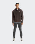 Focus Tech Zip Hoodie M Pebble