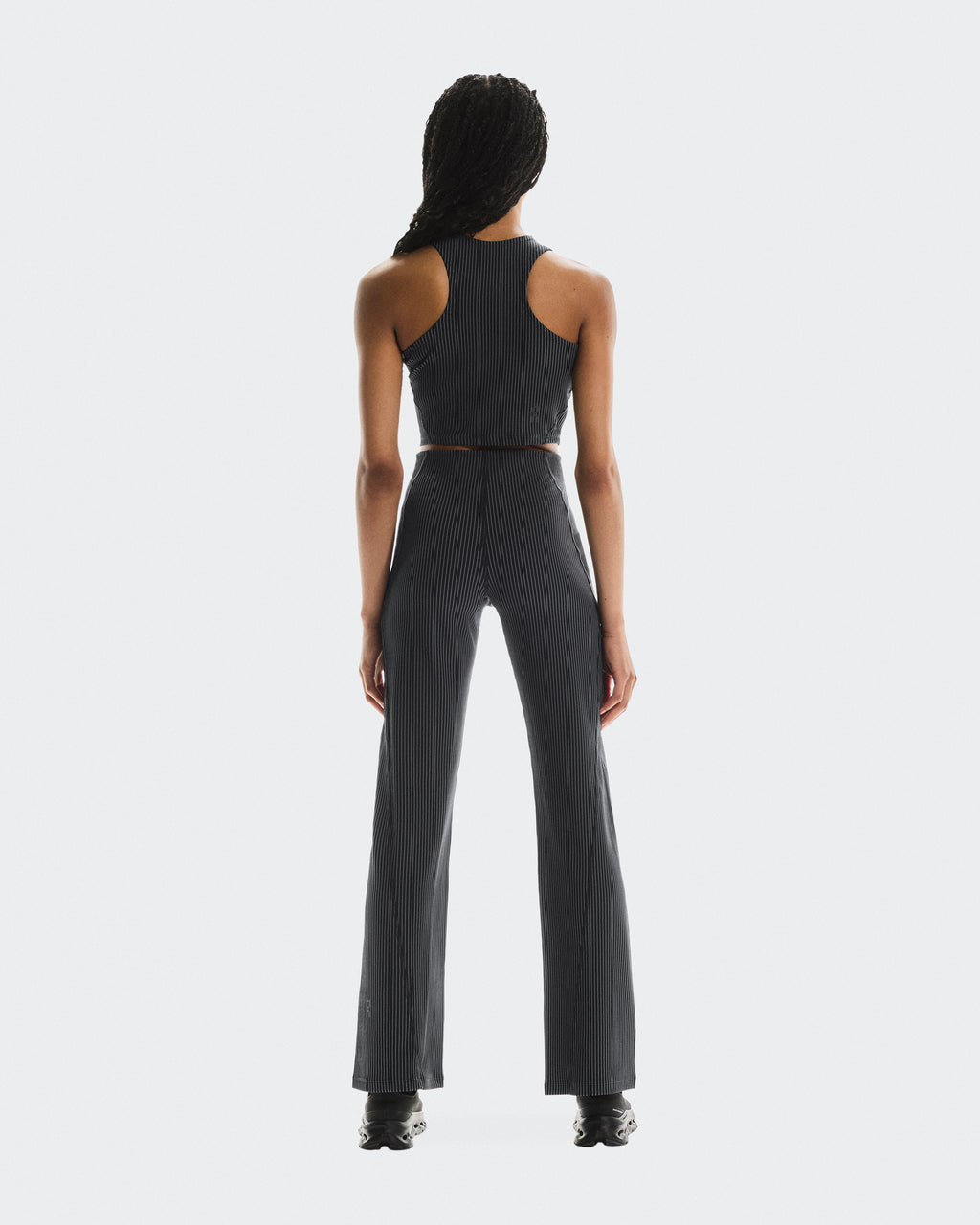 All-Day Ribbed Pants W Black | Rock