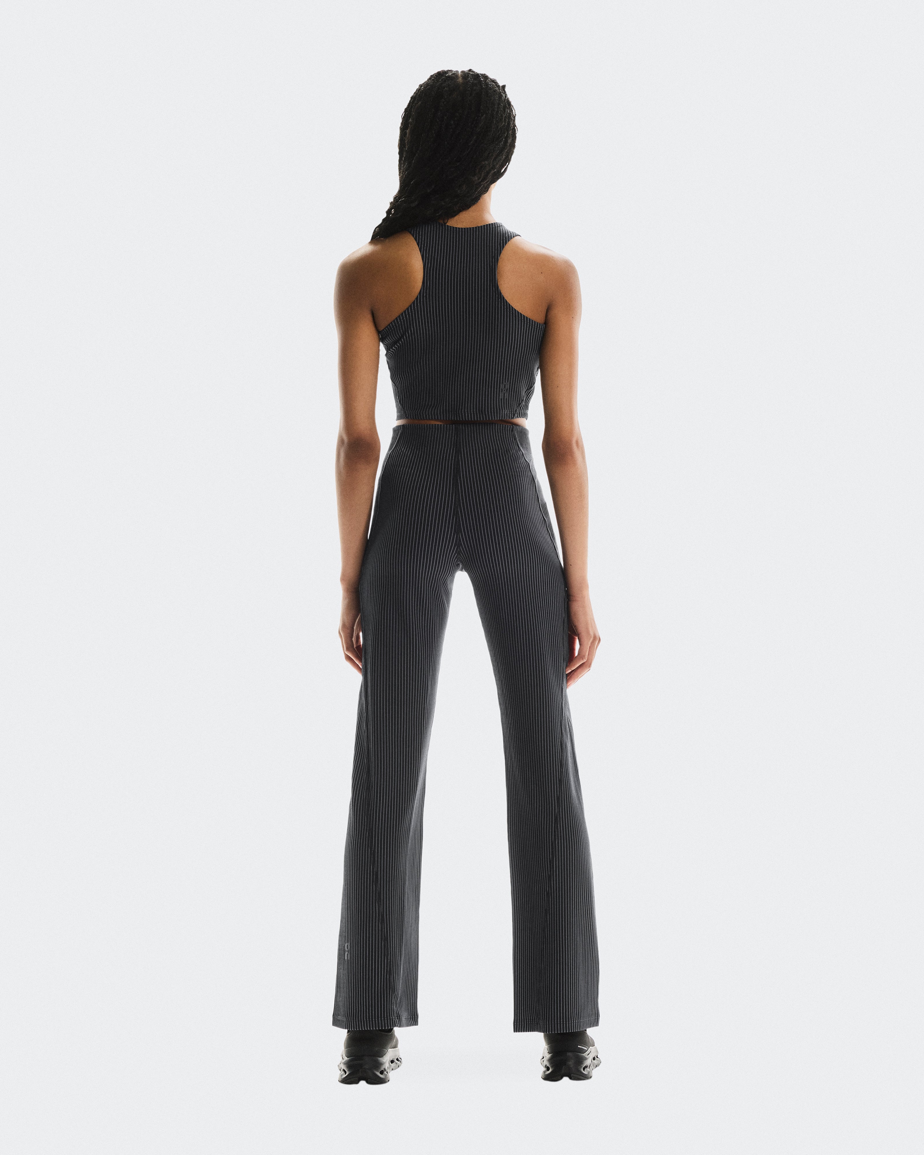 All-Day Ribbed Pants W Black | Rock