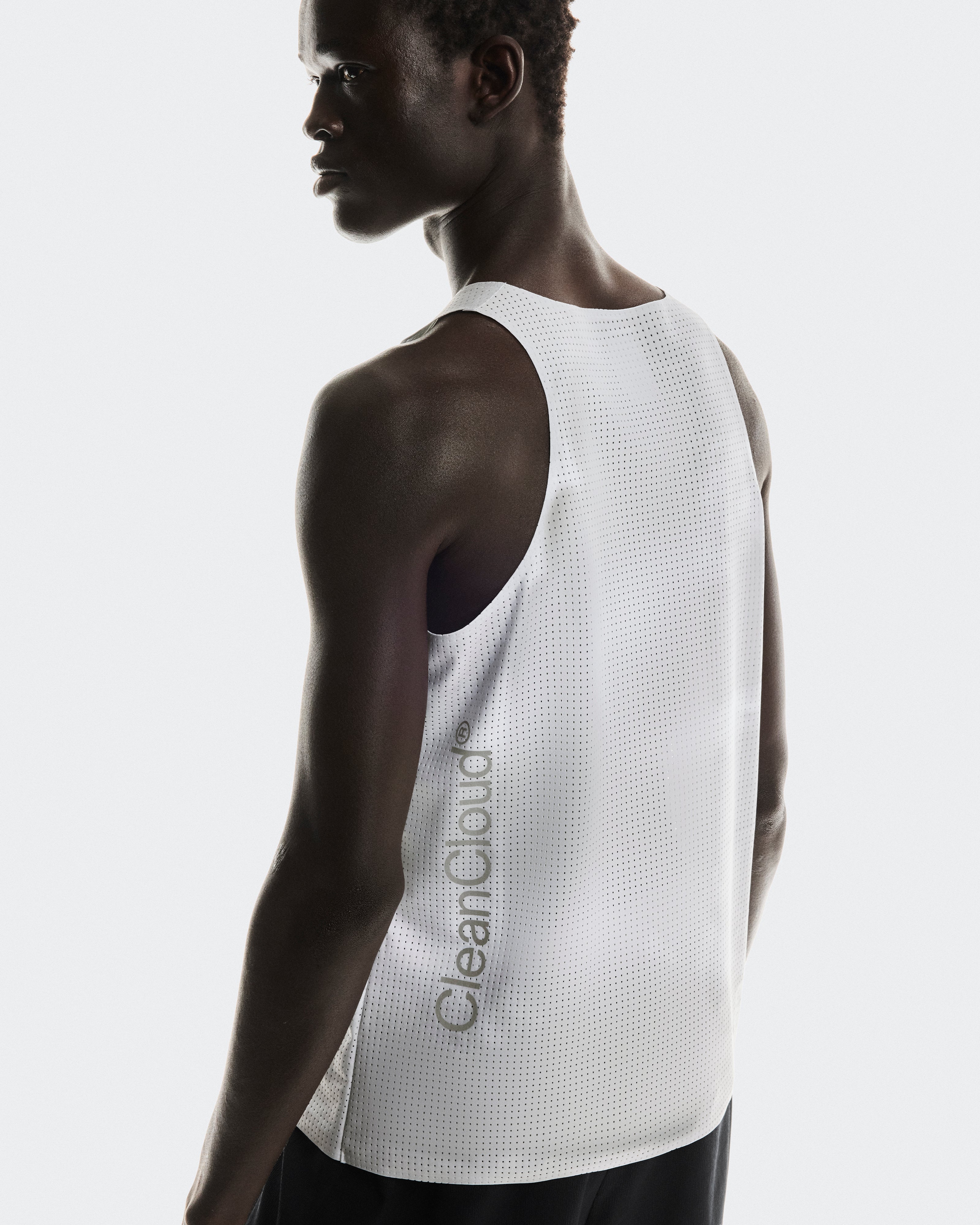 Pace Tank M Glacier | White
