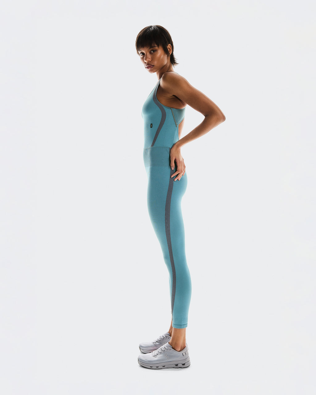 Studio Knit Bodysuit 7/8 W Niagara | Rock