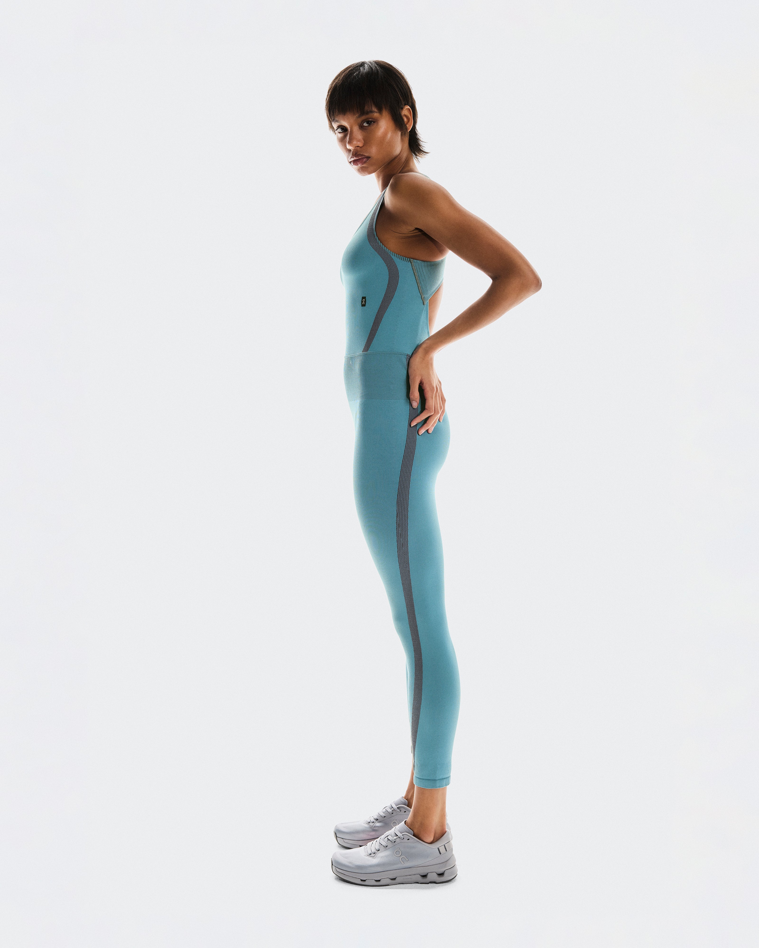 Studio Knit Bodysuit 7/8 W Niagara | Rock