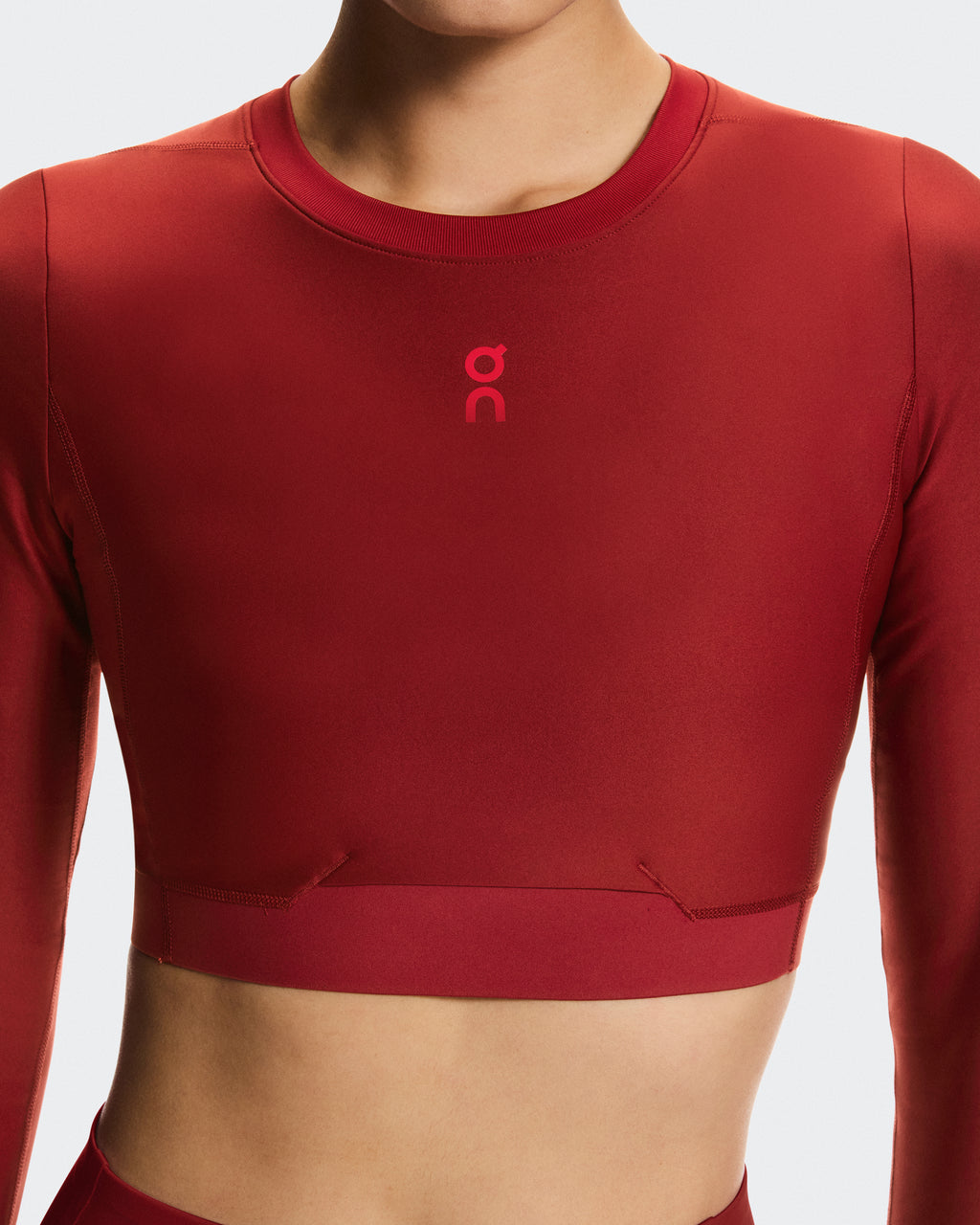 Train Long Sleeve Crop W Sienna