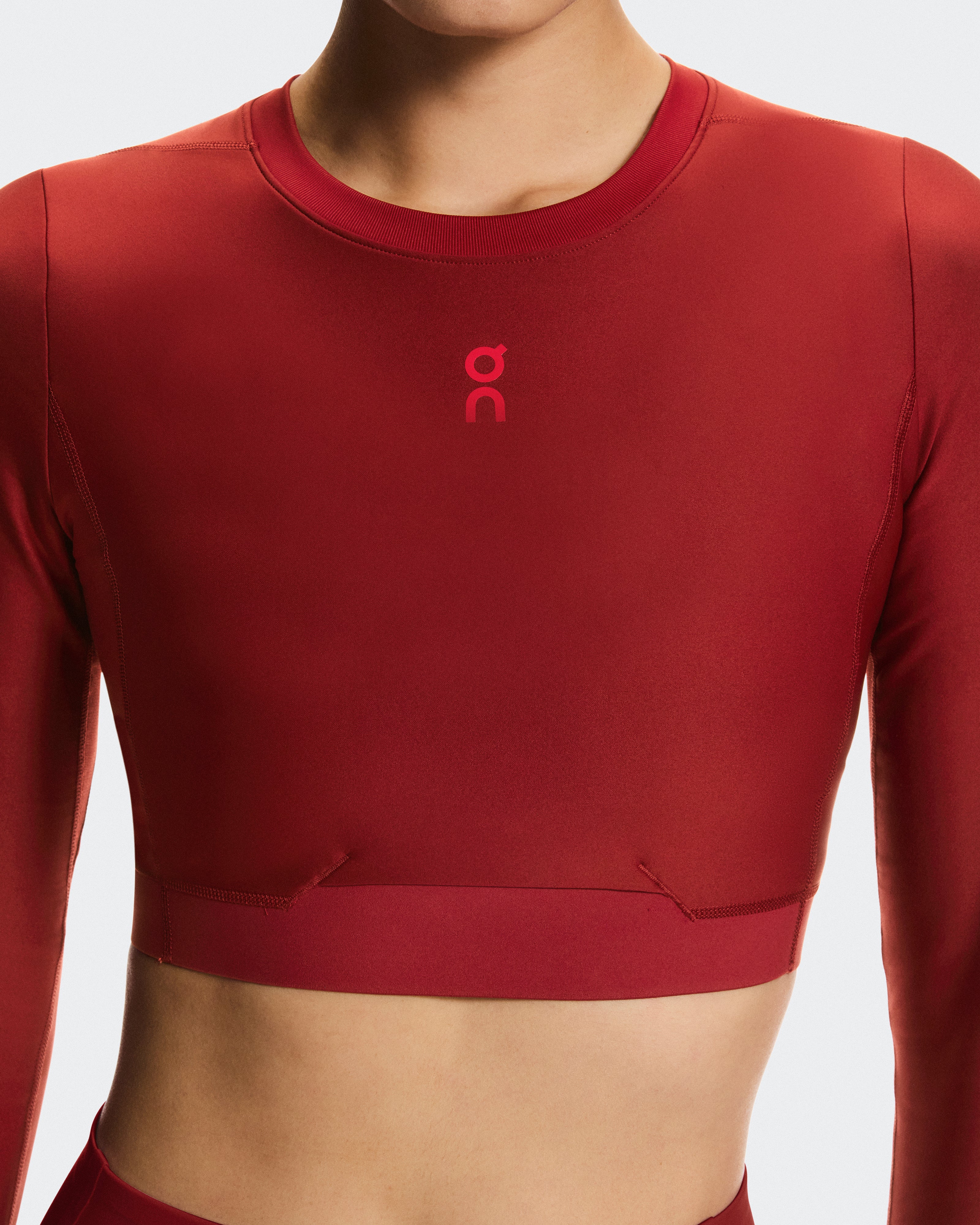 Train Long Sleeve Crop W Sienna
