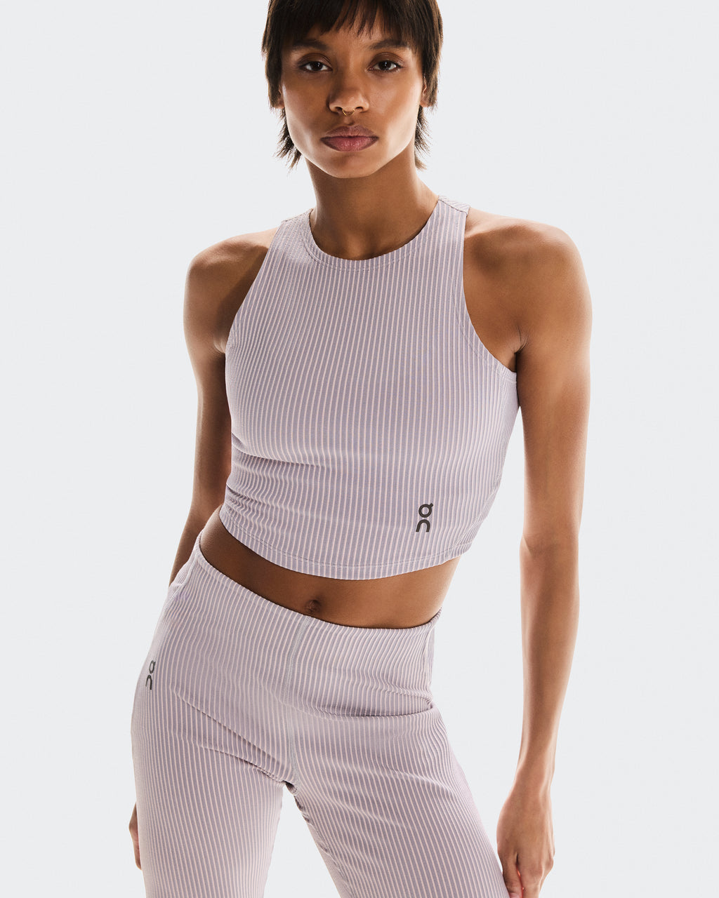 All-Day Ribbed Crop W Orchid | Lilac