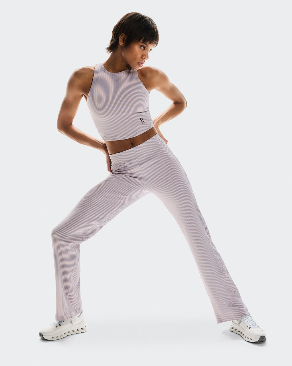 All-Day Ribbed Pants W Orchid | Lilac