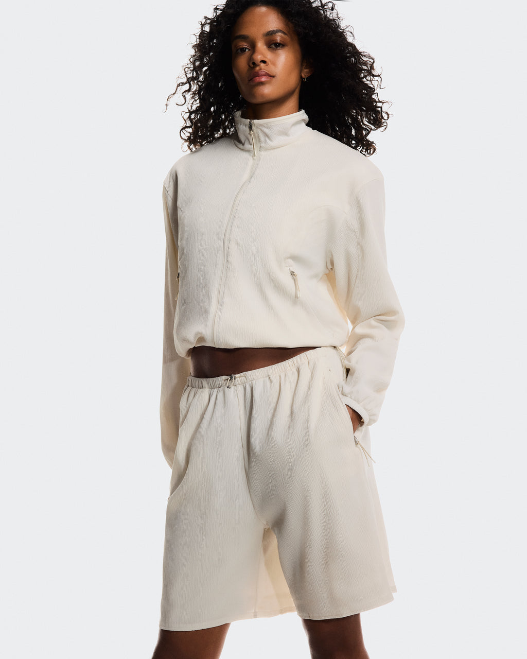 Track Shorts 1 W Cream