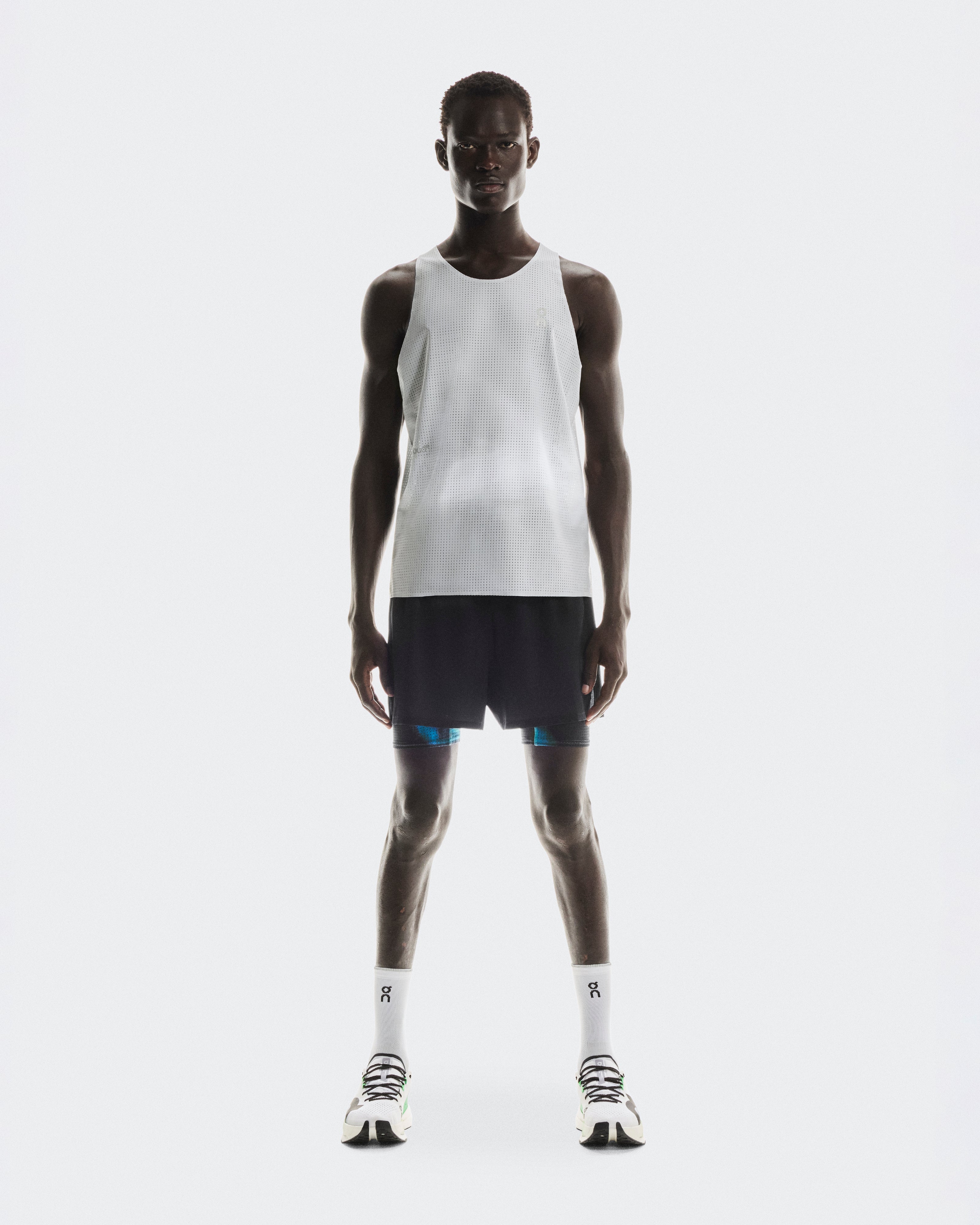Pace Tank M Glacier | White