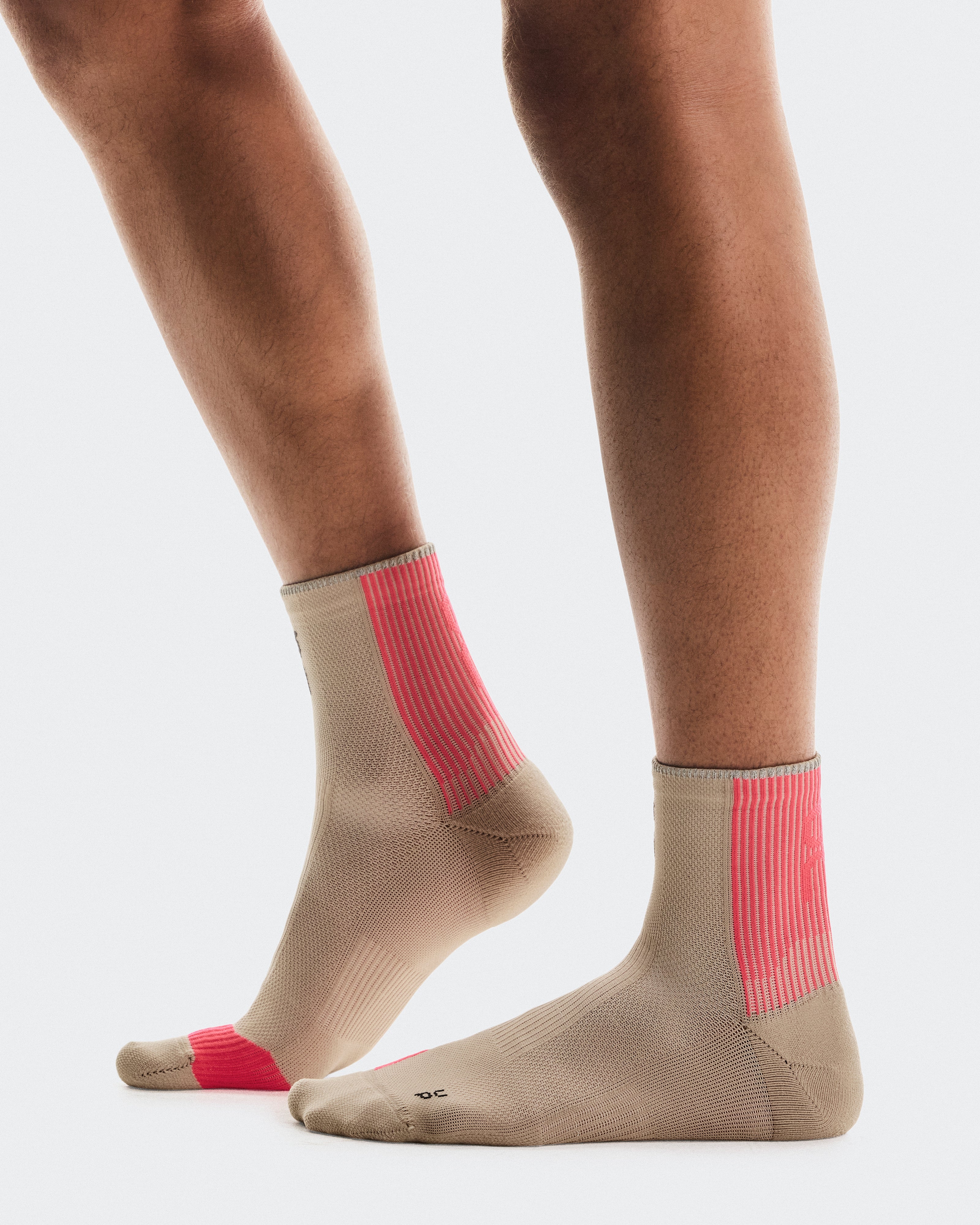 Performance Run Sock Mid U Desert | Pink
