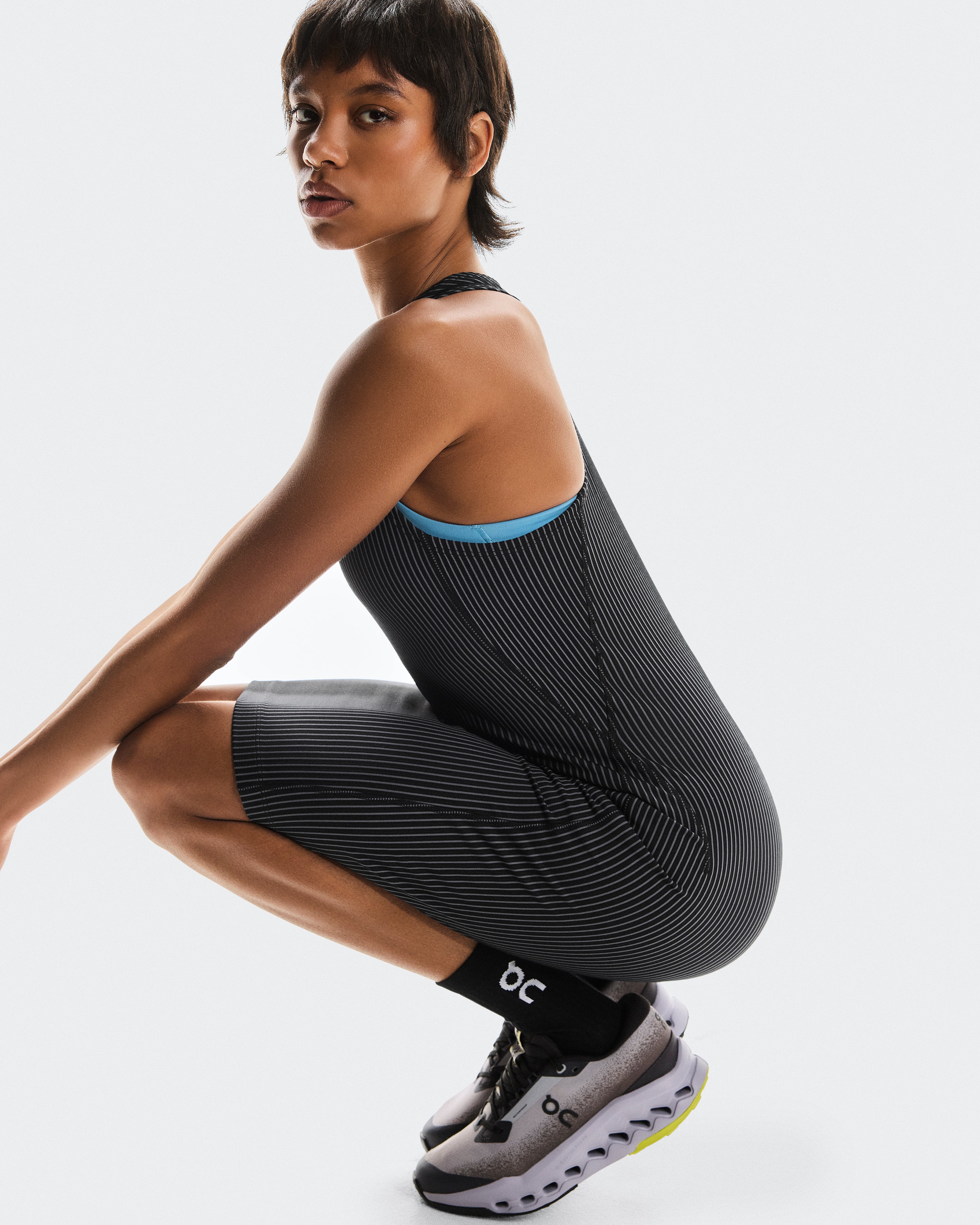 All-Day Ribbed Dress W Black | Rock