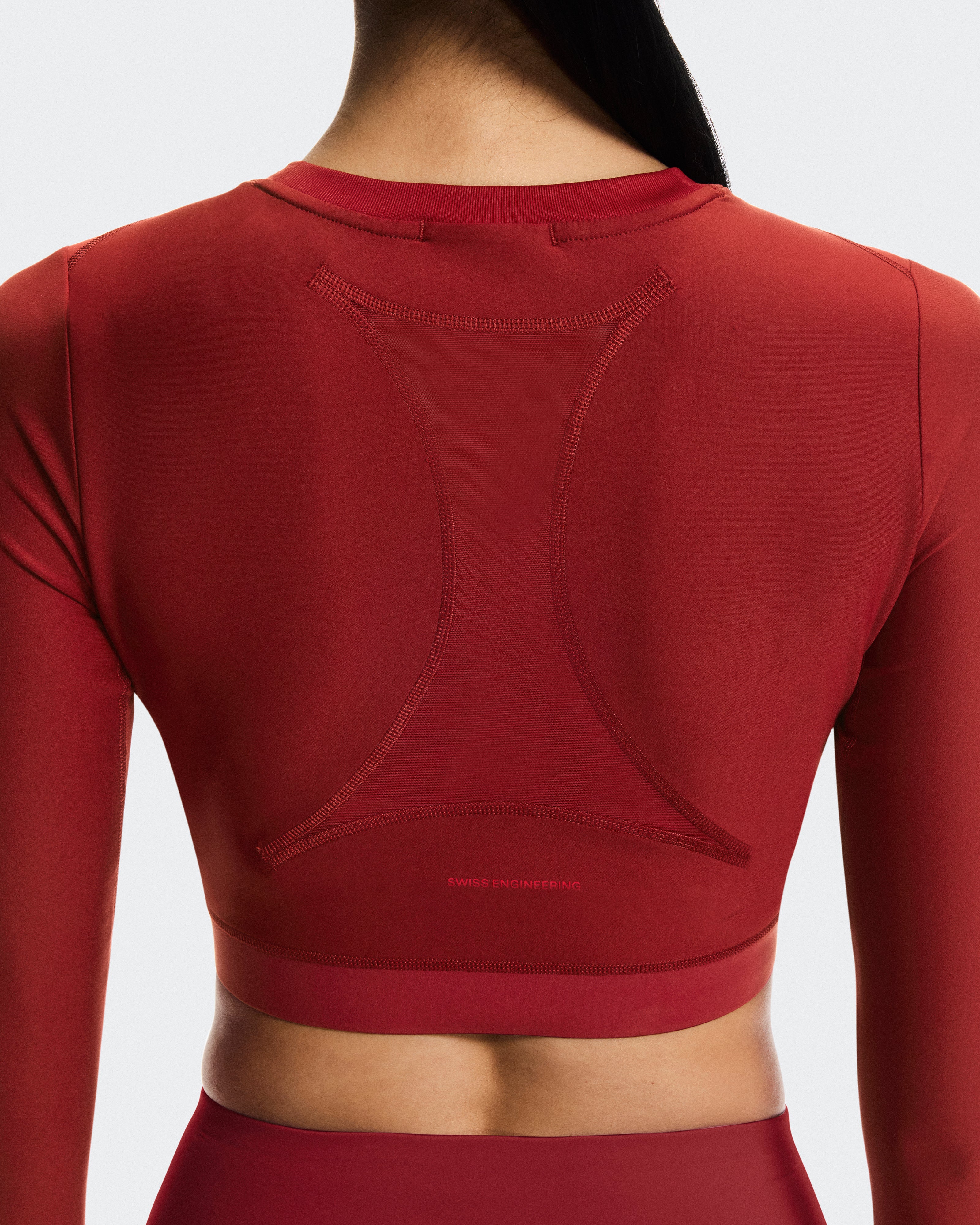 Train Long Sleeve Crop W Sienna