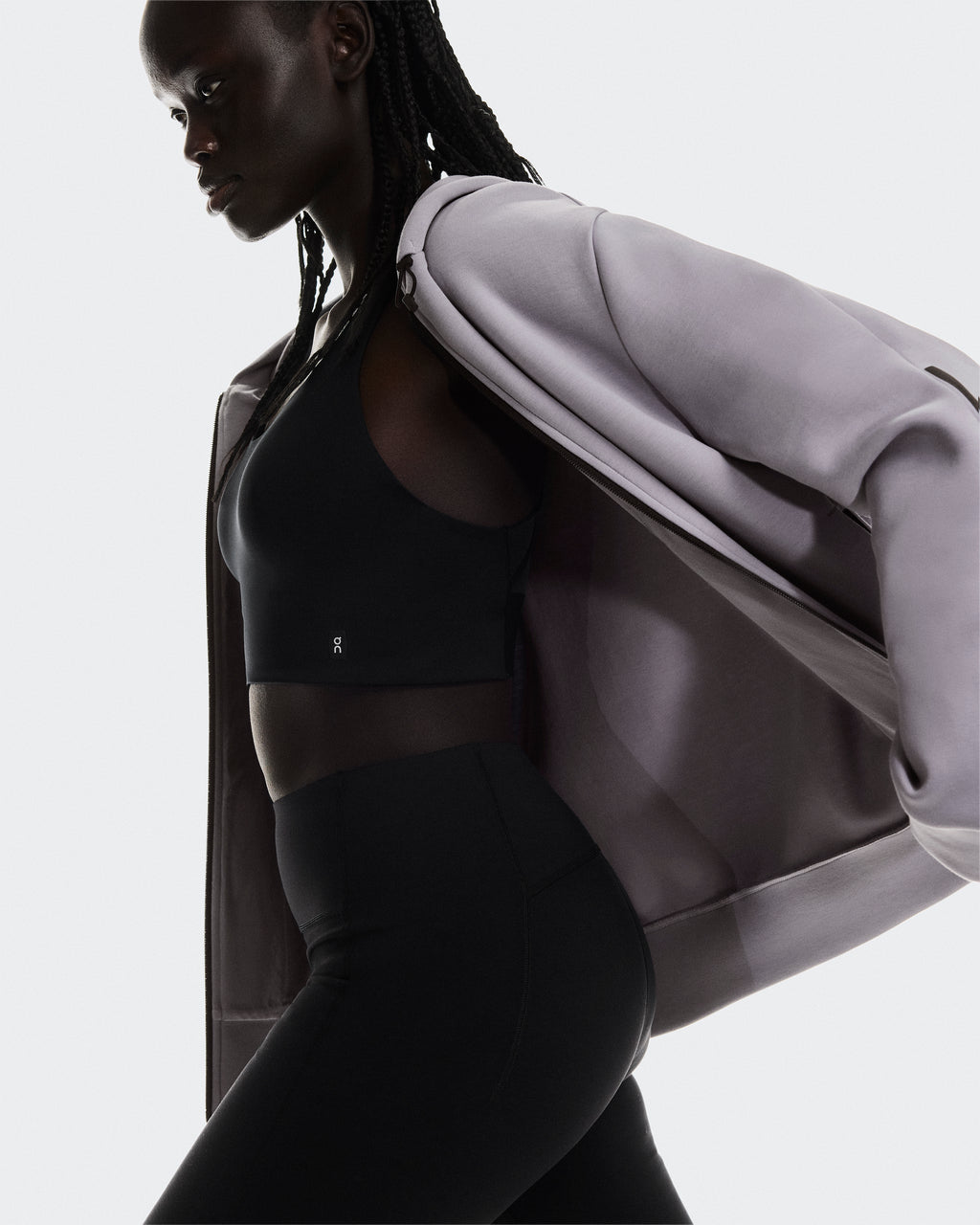 Focus Tech Zip Hoodie W Lilac