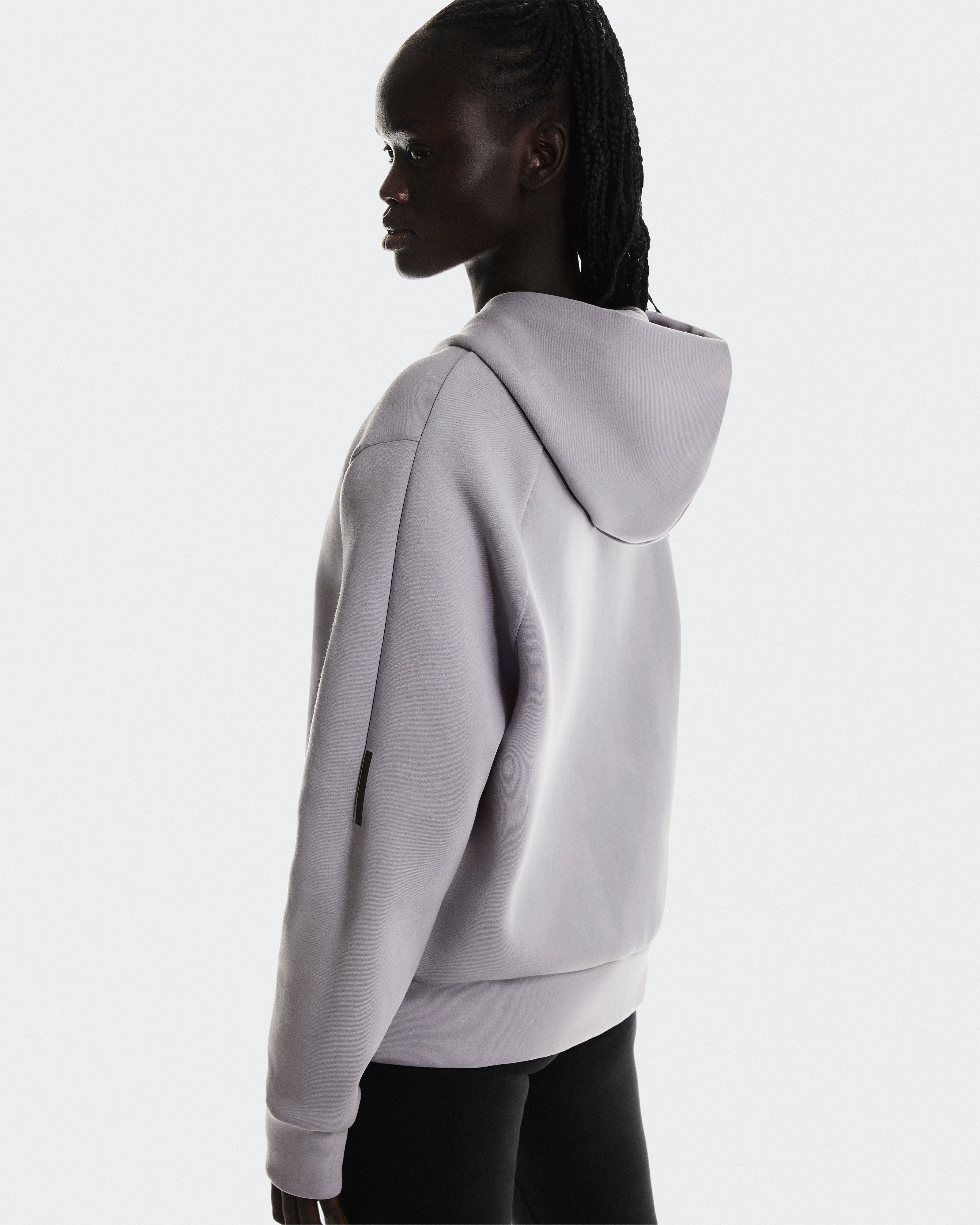 Focus Tech Zip Hoodie W Lilac