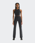 All-Day Ribbed Pants W Black | Rock