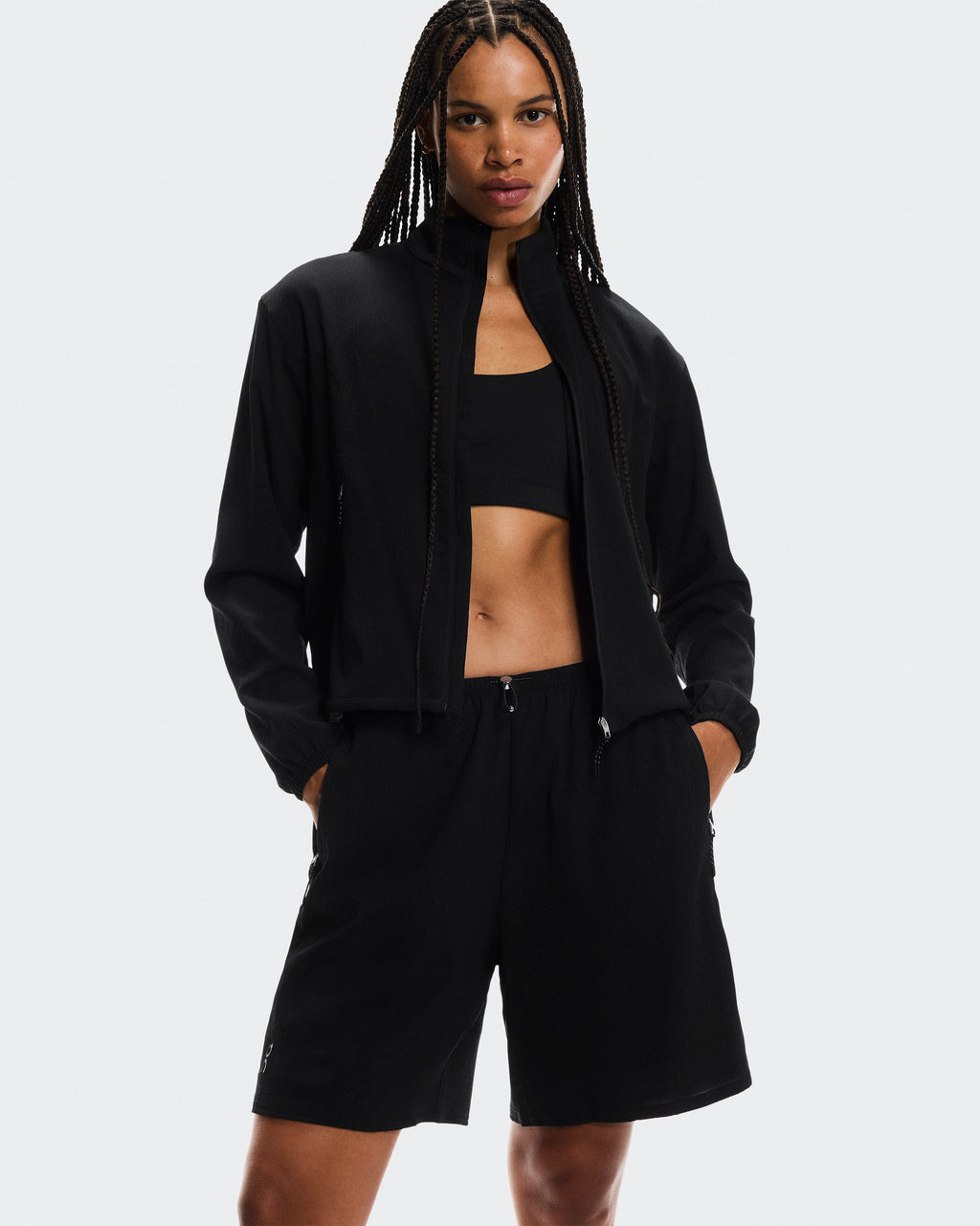 Track Shorts 1 W Black