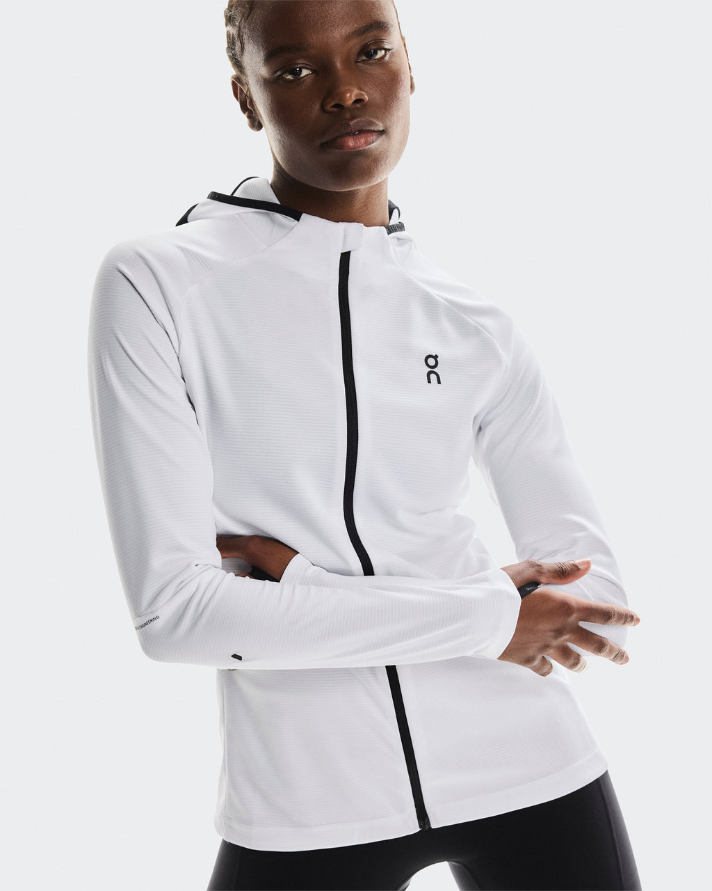 Climate Zip Hoodie W White