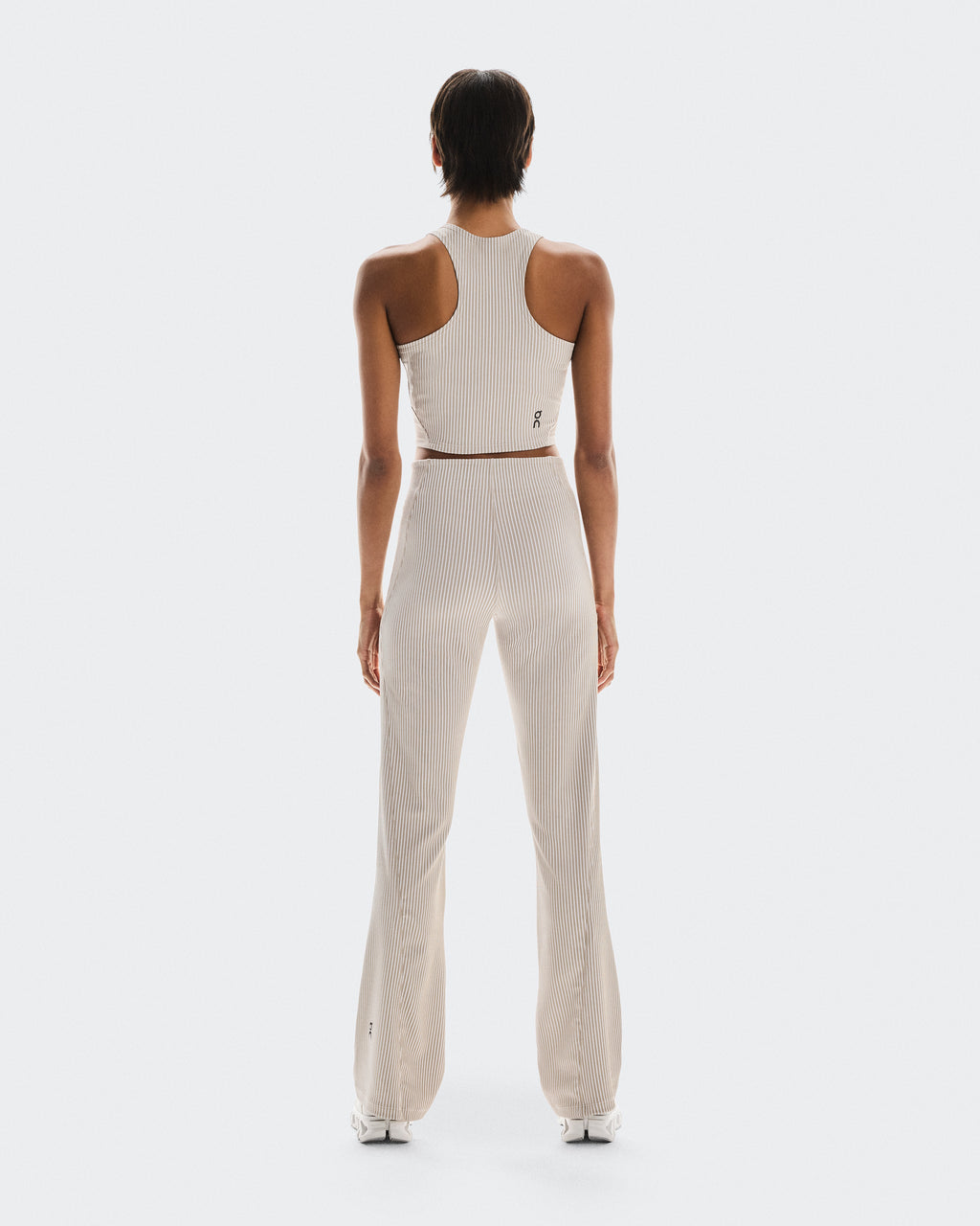 All-Day Ribbed Pants W Desert | White