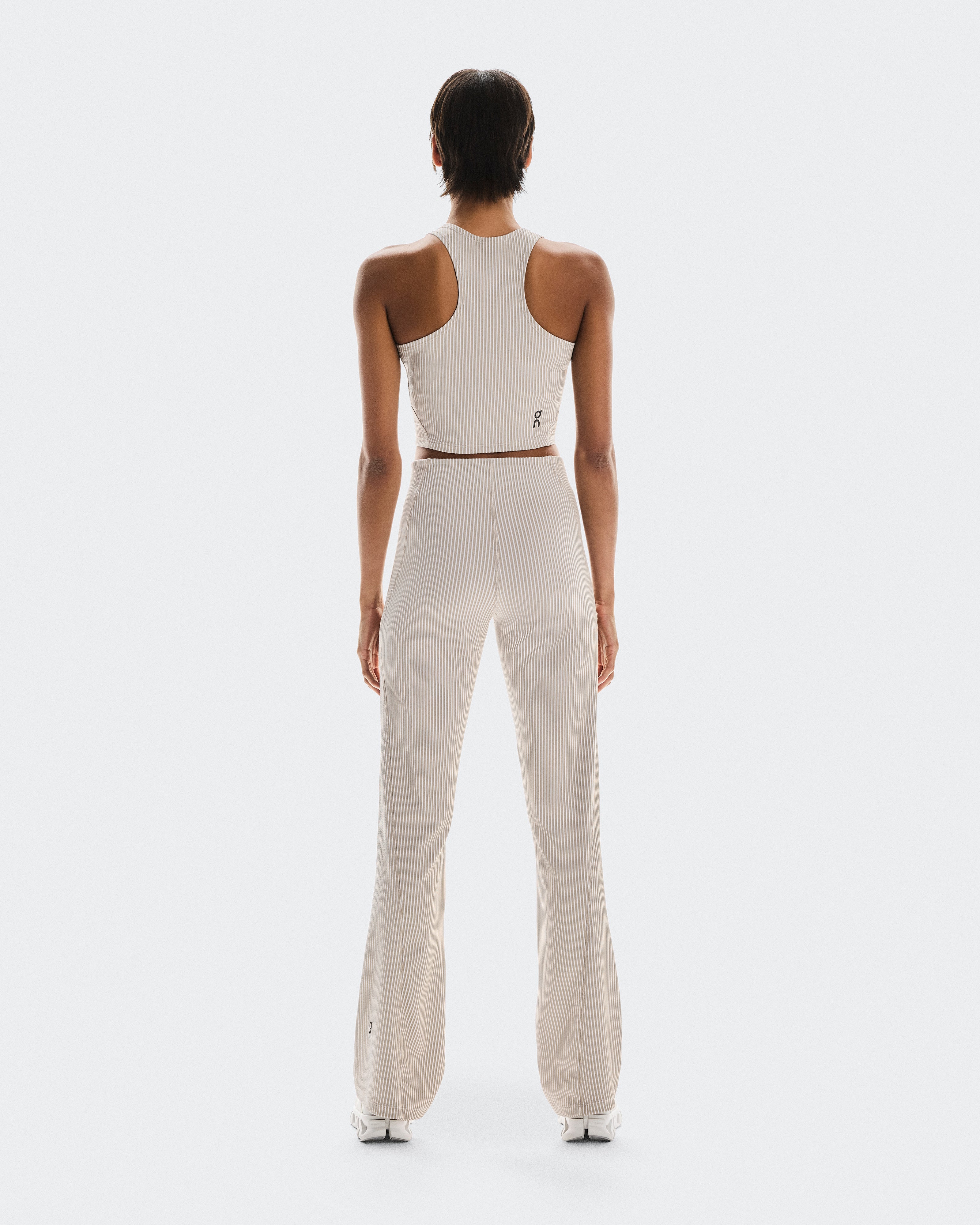 All-Day Ribbed Pants W Desert | White