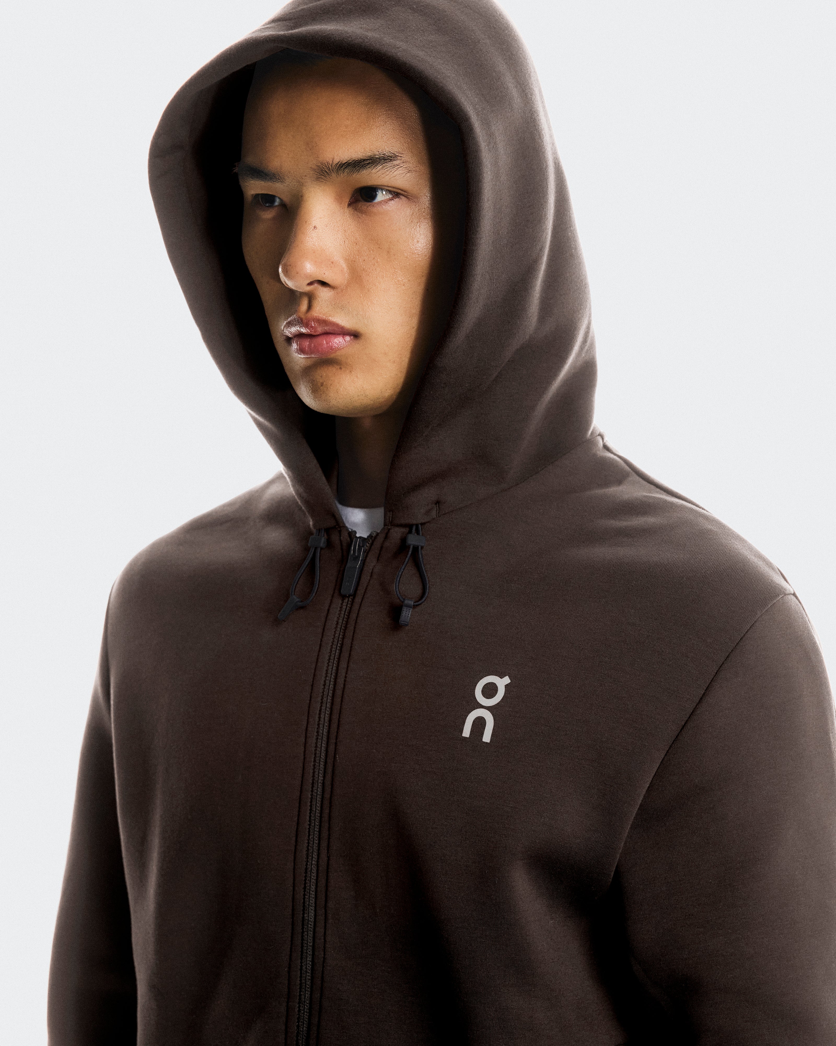 Focus Tech Zip Hoodie M Pebble