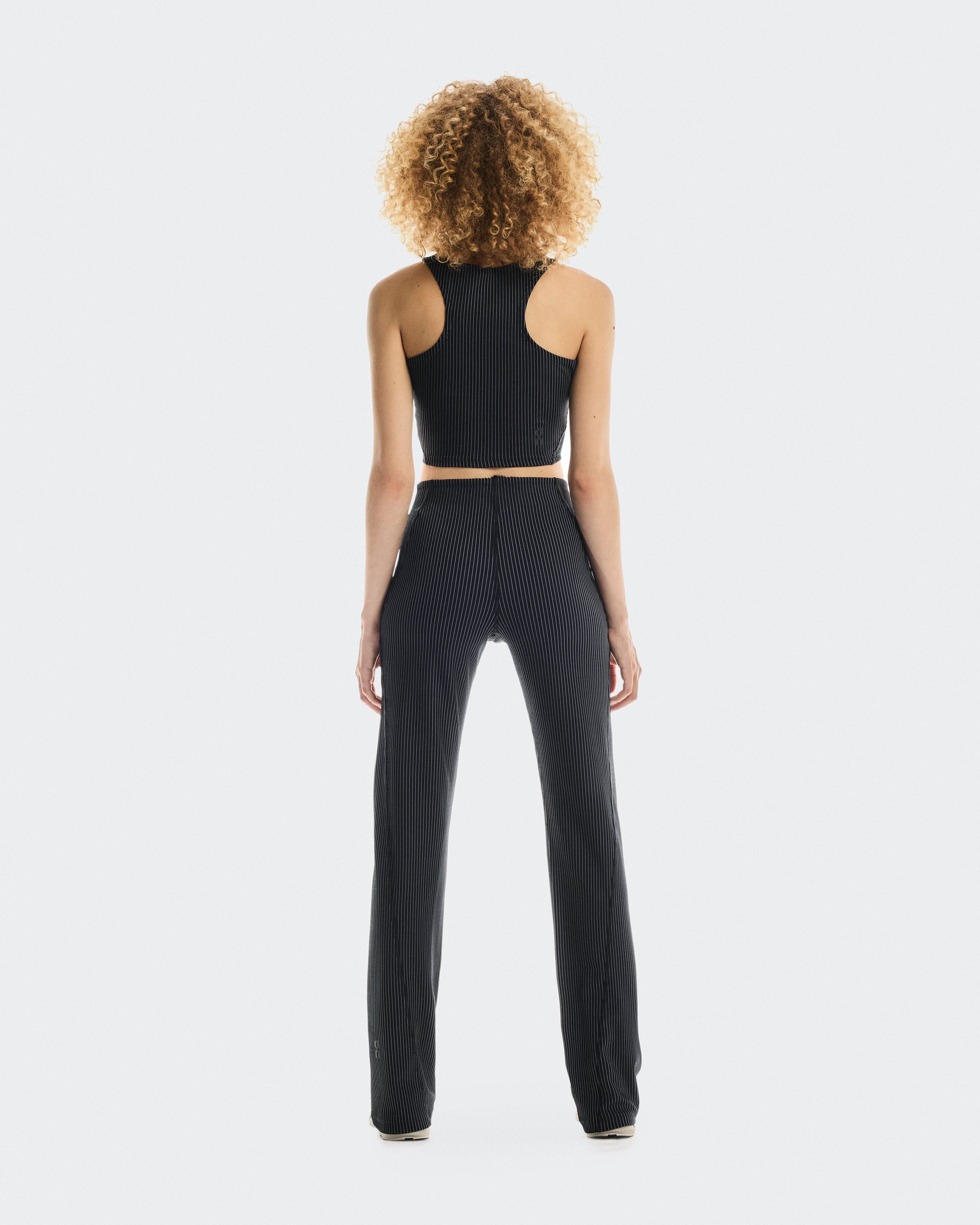 All-Day Ribbed Crop W Black | Rock